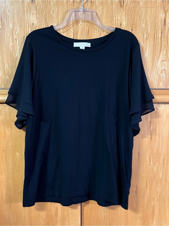 Michael Kors Tops - Michael Kors Women’s Black Flutter Sleeve Top